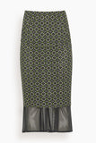 Dries Van Noten Homoa Skirt in Green