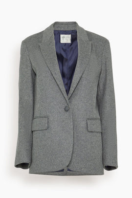 Wool Cloth Masculine Jacket in Grigio Melange
