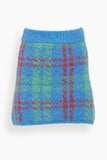 Kitri Skirts Susan Boucle Mini Skirt in Blue Check