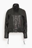 Brandon Maxwell Harper Balloon Jacket in Black