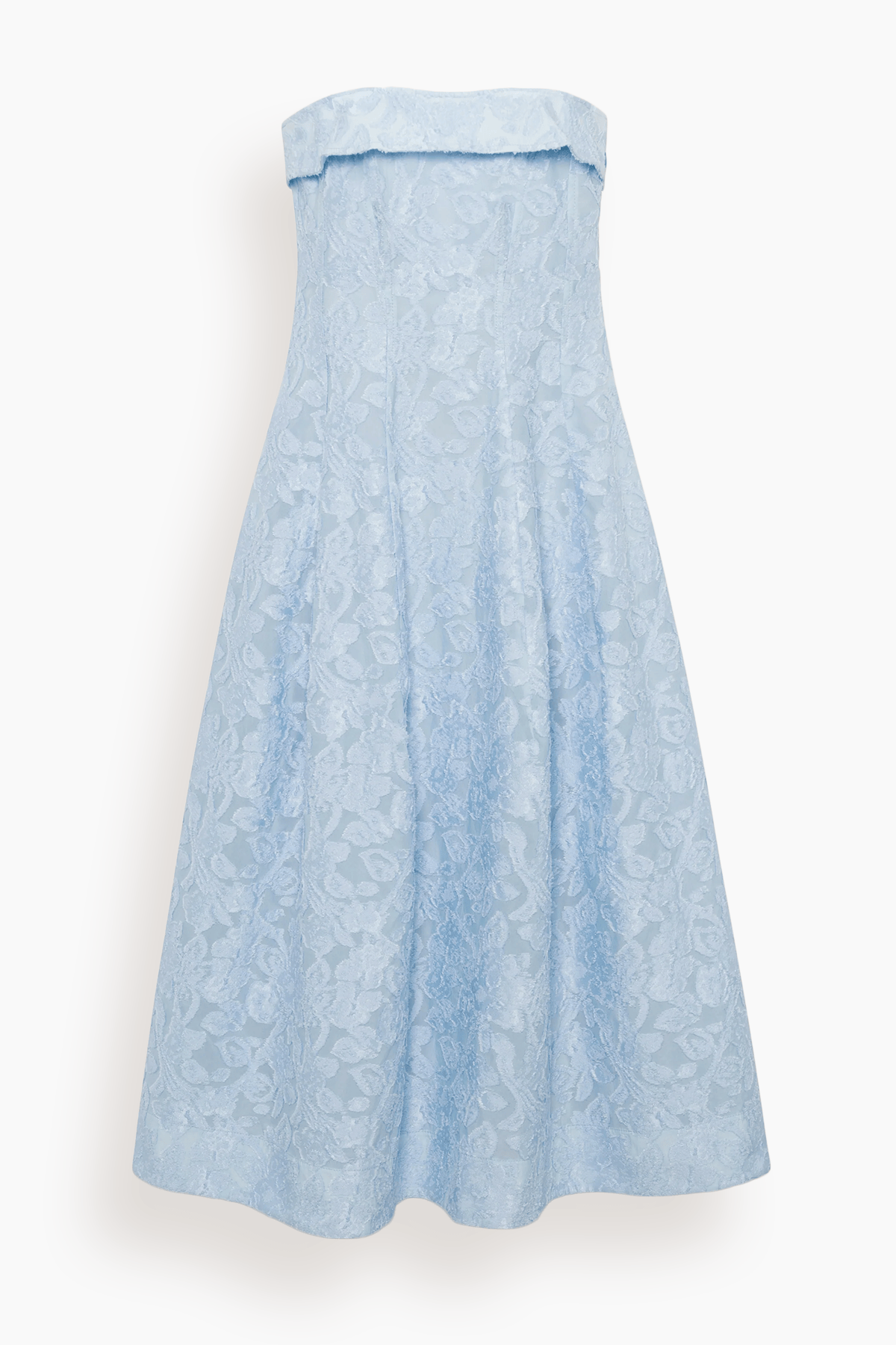 Simkhai Valeria Jacquard Midi Dress in Tidepool