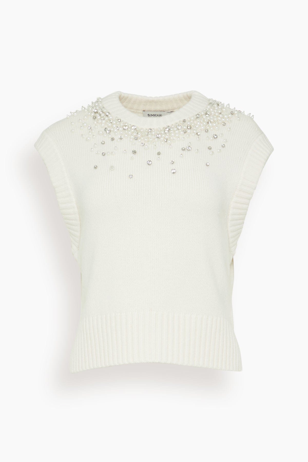 Simkhai Candra Vest in Ivory