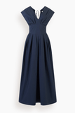 Rosie Assoulin In Full Bloom Dress in Navy