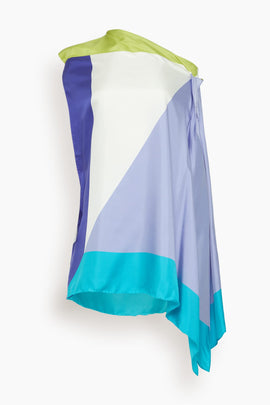Graphic Top in Light Blue/Green