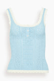 Sea Georgia Knit Tank Top in Blue