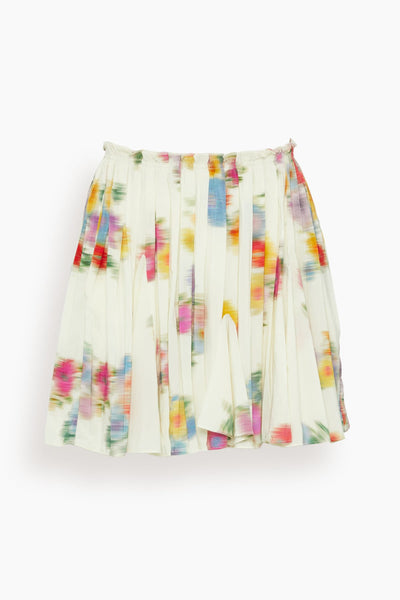 Livy Pleated Skirt in Ecru
