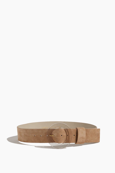 Lizzie Fortunato Belts Louise Belt in Light Taupe Suede