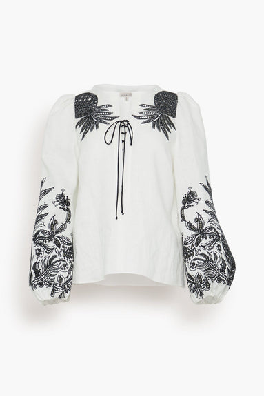 Dorothee Schumacher Tops Exquisite Luxury Blouse in Camellia White