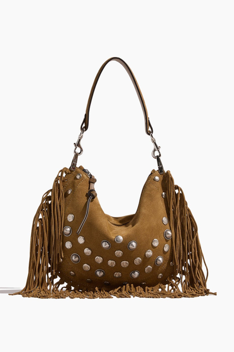 Isabel Marant Shoulder Bags Oskan Soft Zipped Shoulder Bag in Taupe Isabel Marant Oskan Soft Zipped Shoulder Bag in Taupe