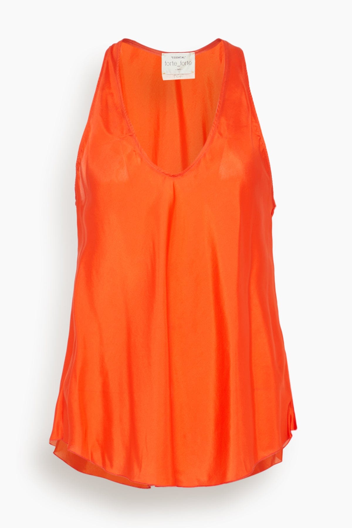 Forte Forte Habotai Silk Essential Top in Papavero
