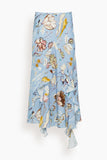 Dorothee Schumacher Skirts Floral Power Skirt in Wicked Flower Blue Dorothee Schumacher Floral Power Skirt in Wicked Flower Blue