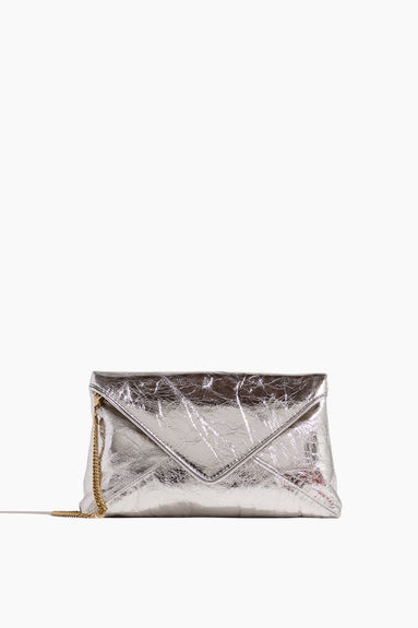 Dries Van Noten Clutches Envelope Large Bag in Silver Dries Van Noten Envelope Large Bag in Silver