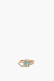Stoned Fine Jewelry Bespoke Oval Paraiba Bloom Pinky Ring in 18k Yellow Gold