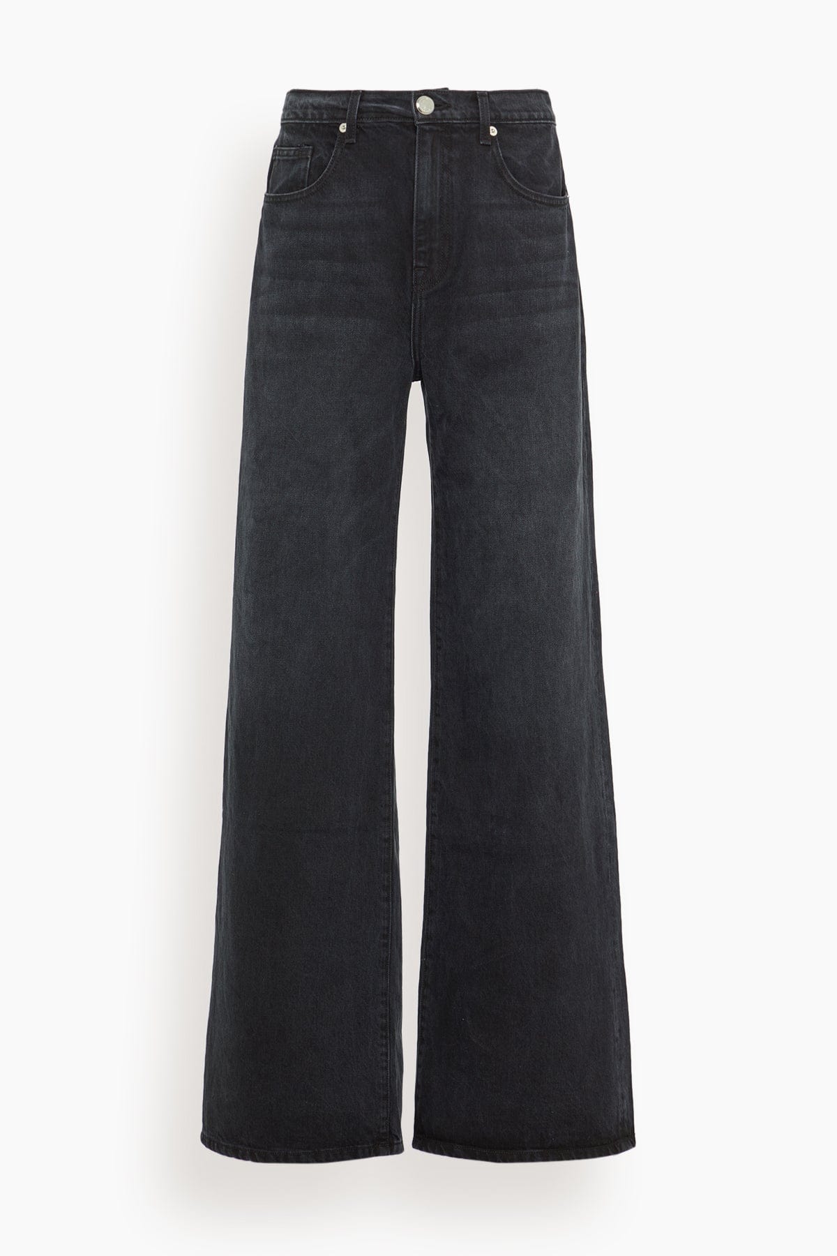 Brandon Maxwell The Callan Wide Leg Pant in Vintage Black