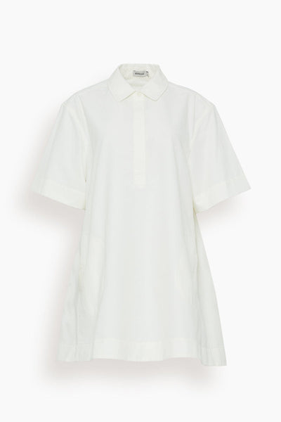 Lucienne Short Sleeve Mini Dress in White