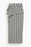 Amir Taghi Eloise Skirt in Ecru and Black