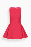 Staud Gwen Mini Dress in Cherry