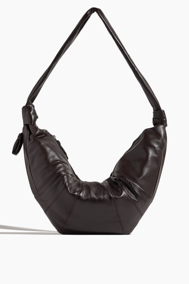 Lemaire Shoulder Bags Large Croissant Bag in Dark Chocolate