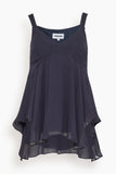 Saint Art Raina Handkerchief Top in Navy