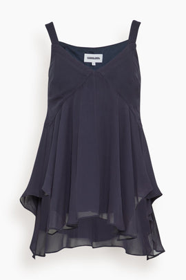 Raina Handkerchief Top in Navy