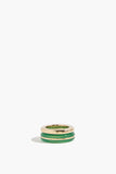 By Pariah Rings Essential Gold Ring Stack in Green Chalcedony By Pariah Essential Gold Ring Stack in Green Chalcedony