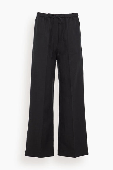 Toteme Pants Fluid Drawstring Trousers in Black