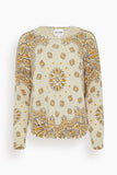 KUJTEN Mela Western Sweater in Ambre