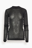 Bite Studios Tops Long Sleeve Jersey Tee in Black Bite Studios Long Sleeve Jersey Tee in Black