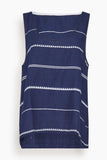 Lemlem Kati Tank Top in Nunu Navy