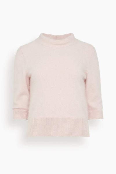 Fluffy Statement Pullover in Candy Rose