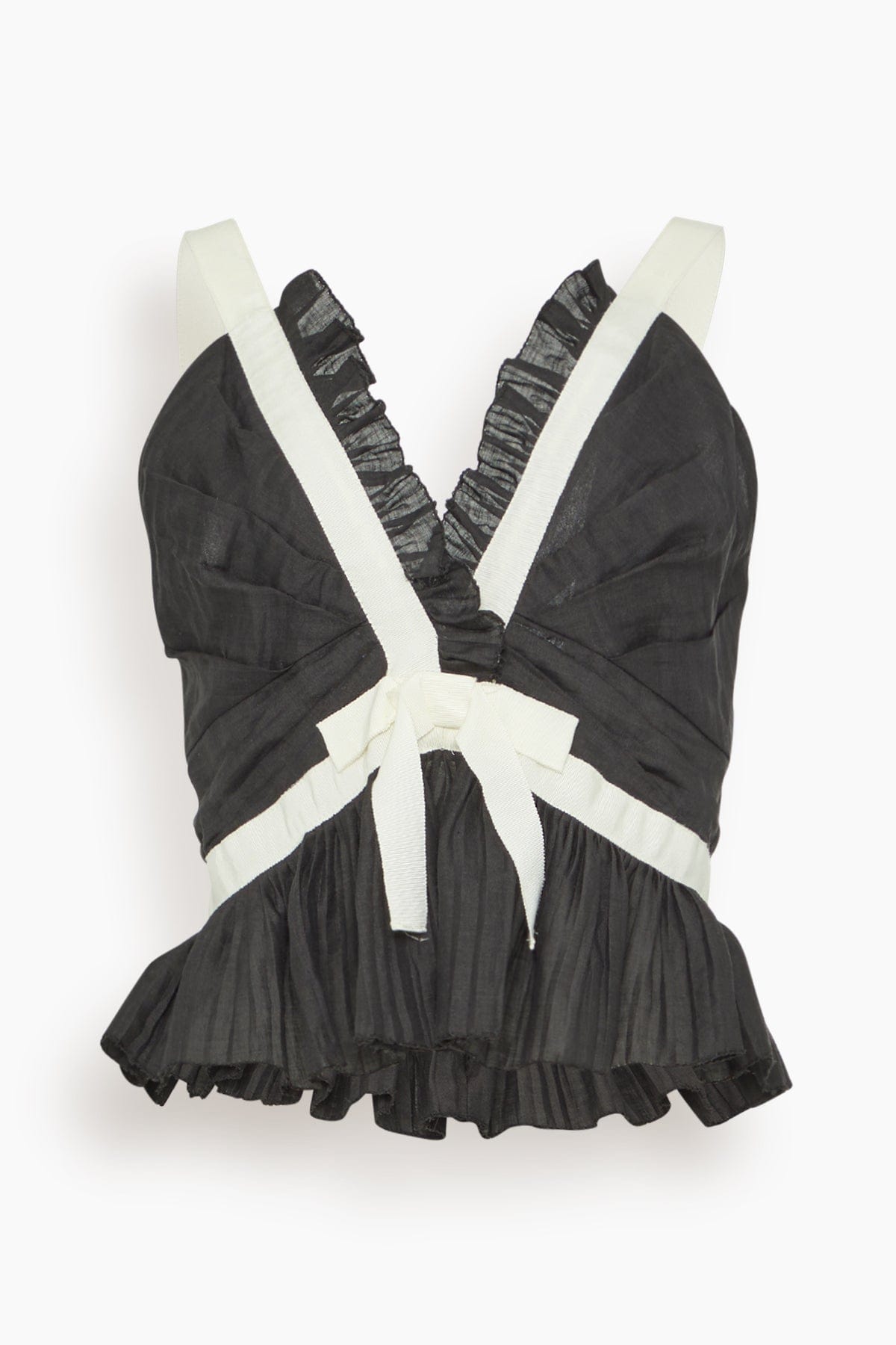 Sea Thalia Ramie Tank Top in Black