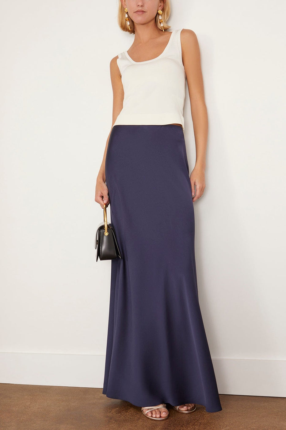 【Simkhai】 Kiriサテン maxiスカート Kiri satin maxi skirt in blue - Simkhai | Mytheresa