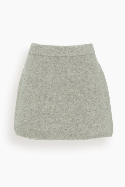 Chloe Boucle Skirt in Grey