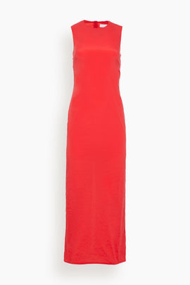 Fitted Sheath Dress in Red
