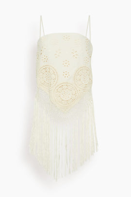 Rafina Eyelet Top in Cream