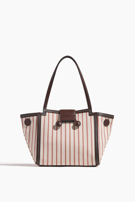 Mini Riviera Bag in Hot Red/Lily White