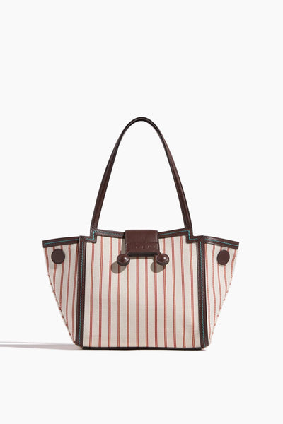 Mini Riviera Bag in Hot Red/Lily White