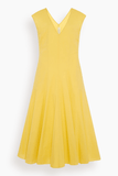 Another Tomorrow V-Neck Day Dress in Sun