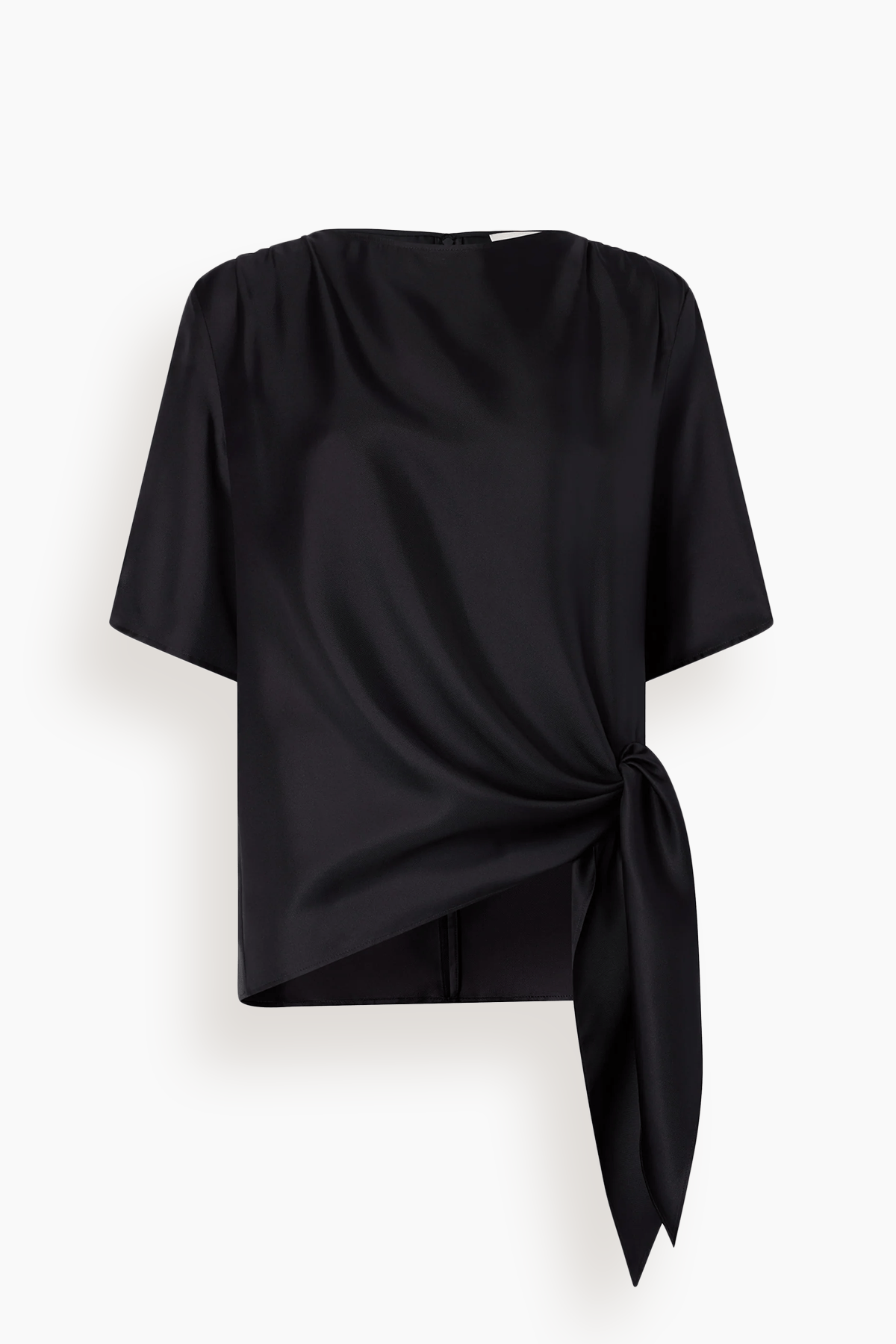 Loulou de Saison Mano Knotted Blouse in Black