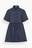 Simkhai Dawson Shirt Dress in Dark Midnight