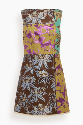 Bodie Jacquard Mini Dress in Multi