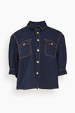 Sacai Denim Shirt in Navy