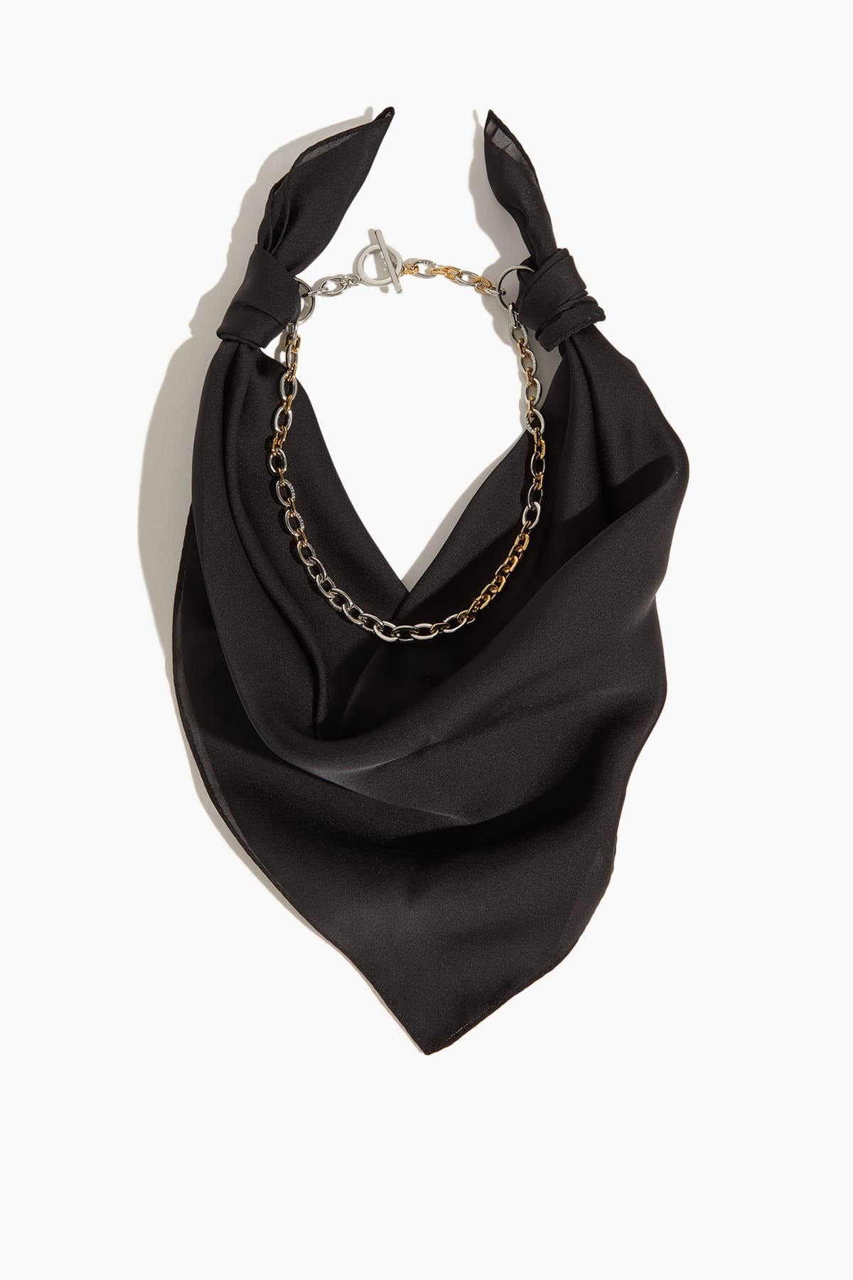 Sacai Scarf Necklace in Black