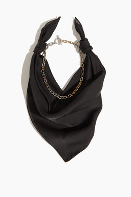 Scarf Necklace in Black