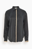 Forte Forte Chic Shirt with Contrasting Details in Black