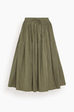 Saint Art Eva Midi Skirt in Olive