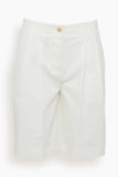 Toteme Shorts Relaxed Twill Shorts in White