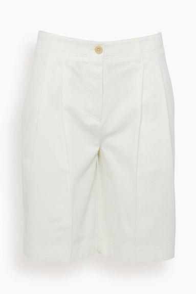 Toteme Shorts Relaxed Twill Shorts in White