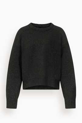 Breha Sweater with Piping in Charcoal