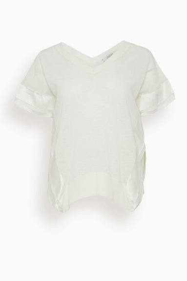 Dorothee Schumacher Tops Delicate Statements Pullover in Shaded White